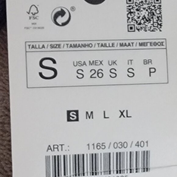 Zara Blue French Terry Crop Top White Trim - Picture 10 of 14